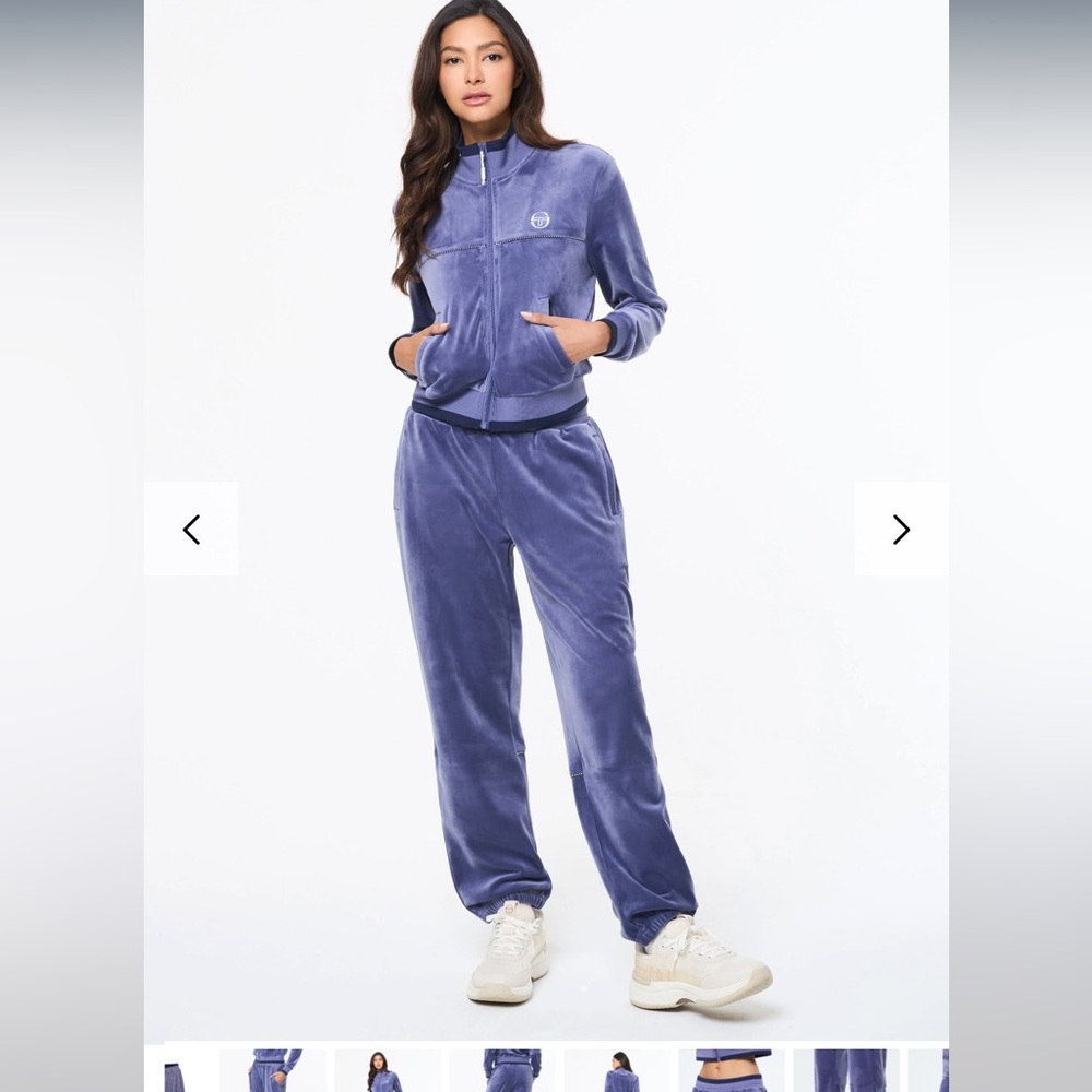 Sergio Tacchini Women's Purple Velour Track Pants & Joggers